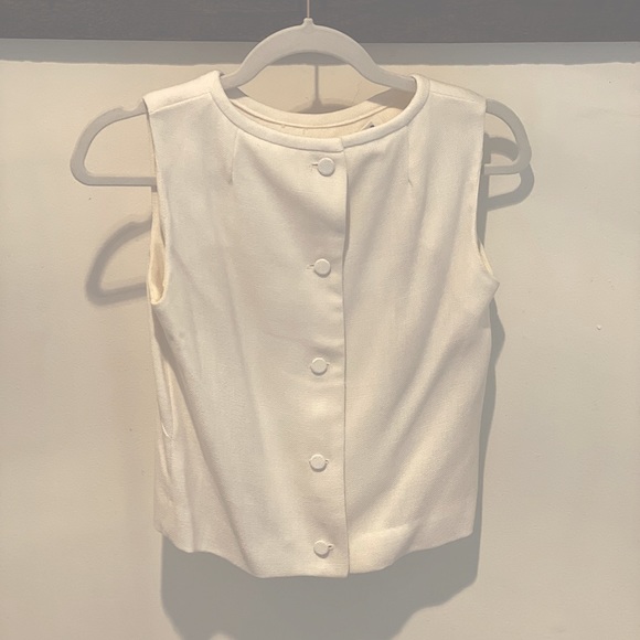 True Vintage 50s-60s Back-Button Blouse - Picture 1 of 6